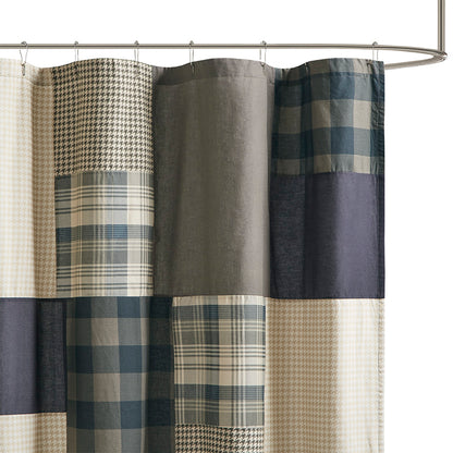 Winter Hills 100% Cotton Shower Curtain - Tan
