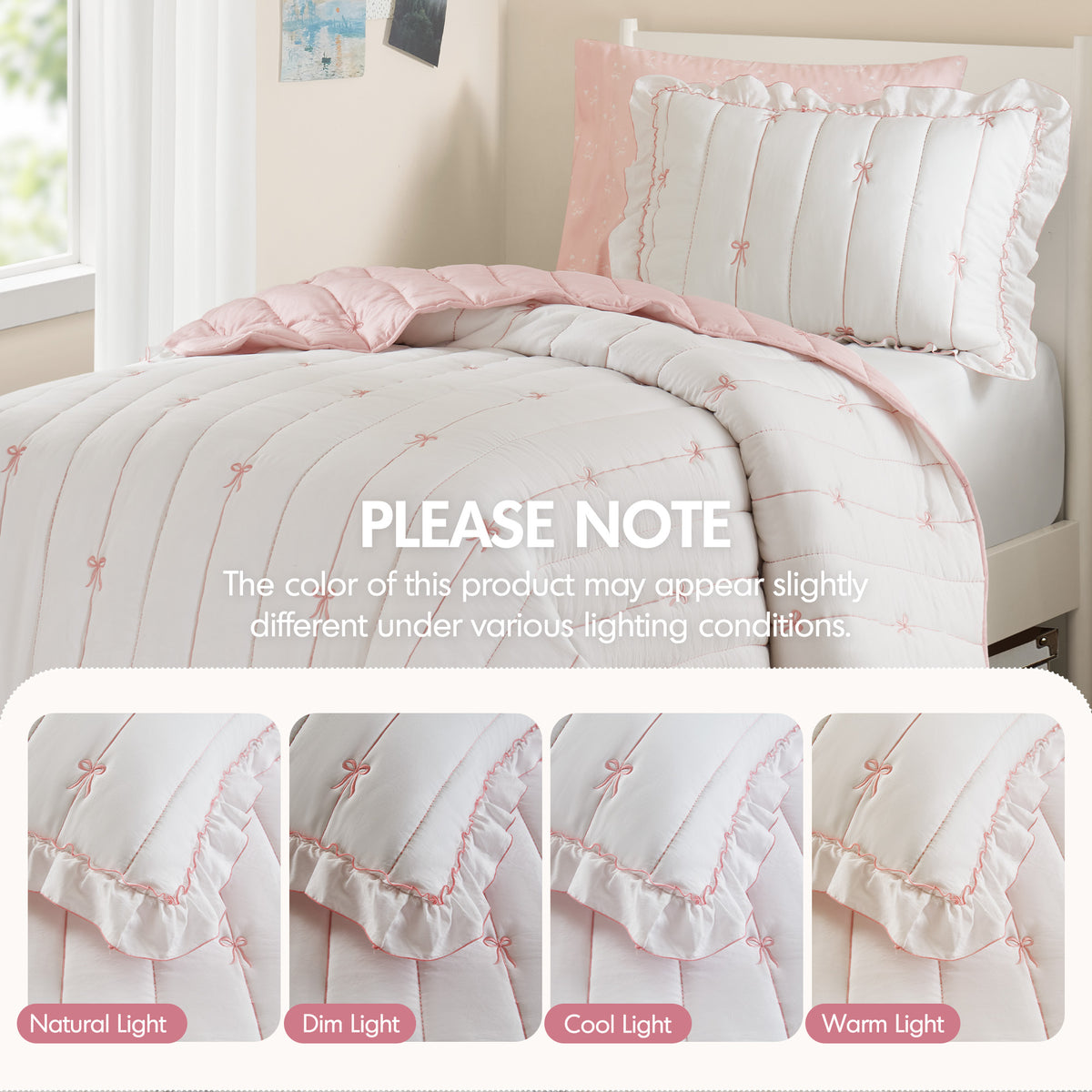 Liv Quilt Set - Pink