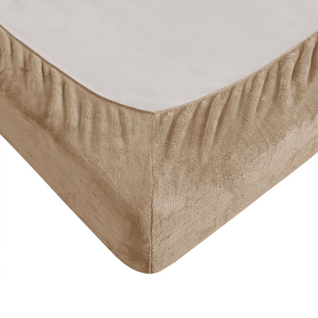 Soloft Plush Micro Plush Sheet Set - Taupe