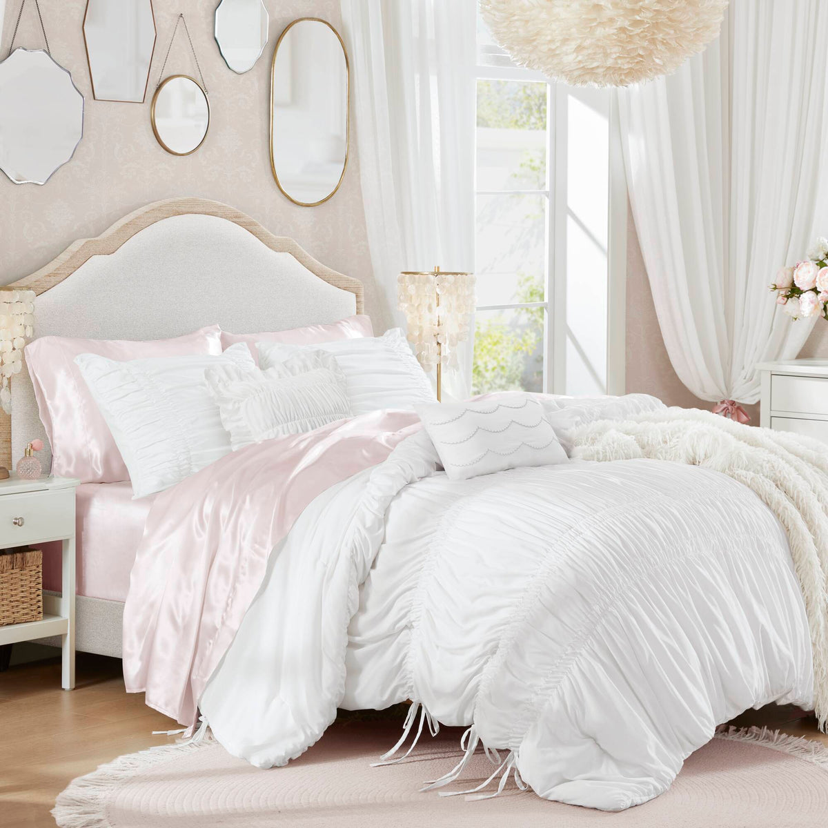 Ella Comforter Set - White