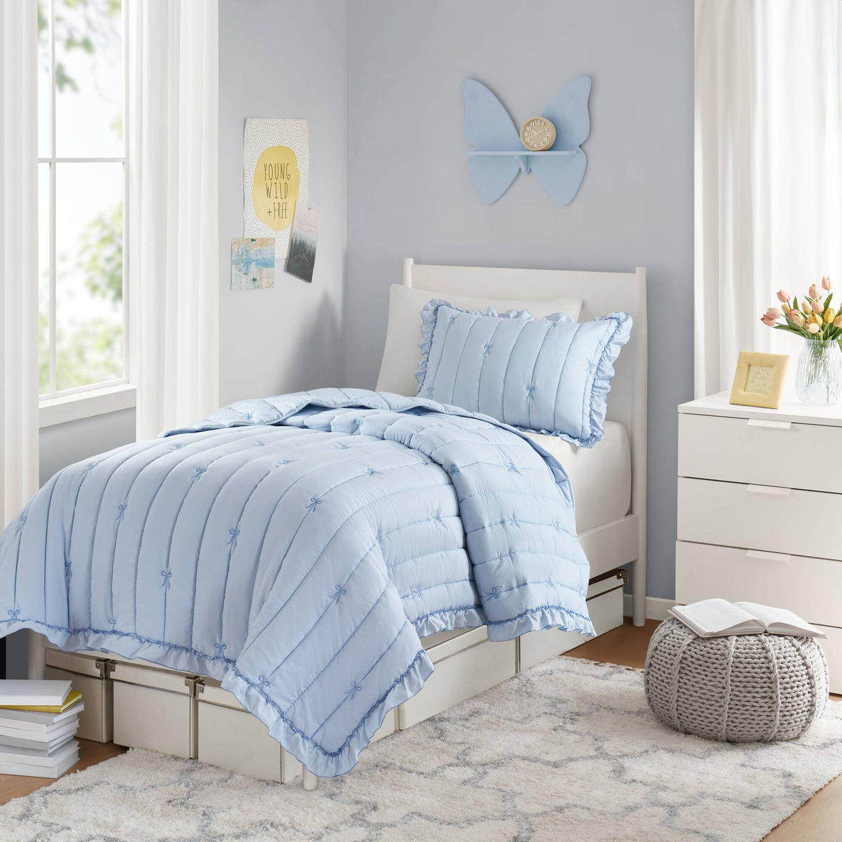 Liv Quilt Set - Blue