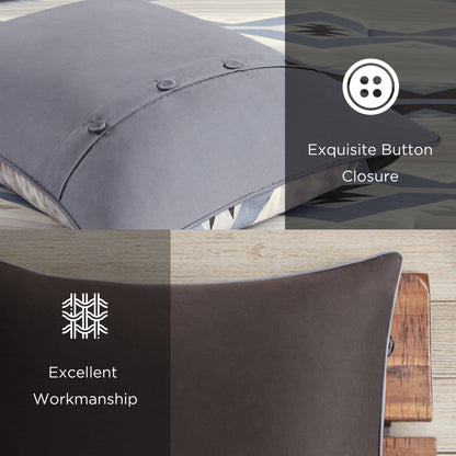 Bitter Creek Oversized Comforter Set - Blue