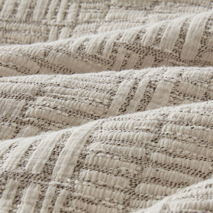 Harper Oversized Cotton Matelasse Comforter Set - Natural