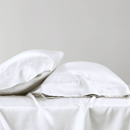Satin Luxury 2 PC Pillowcases - White