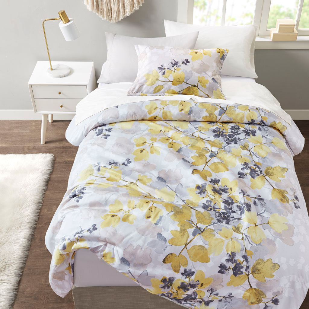 Alexis Comforter Set with Bed Sheets - Yellow