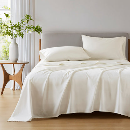 Cotton 144TC 100% Cotton Solid Sheet Set - Ivory