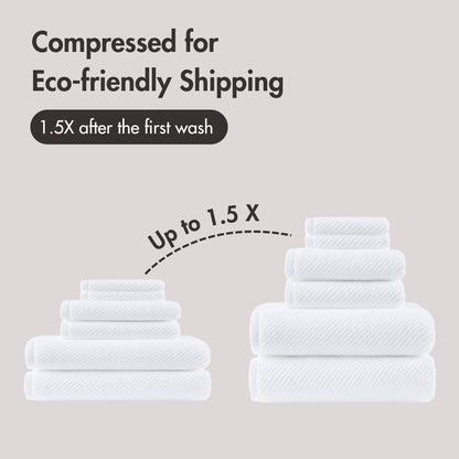 Diagonal Ribbed - White