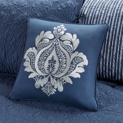 Quebec 6 Piece Reversible Daybed Cover Set - Navy