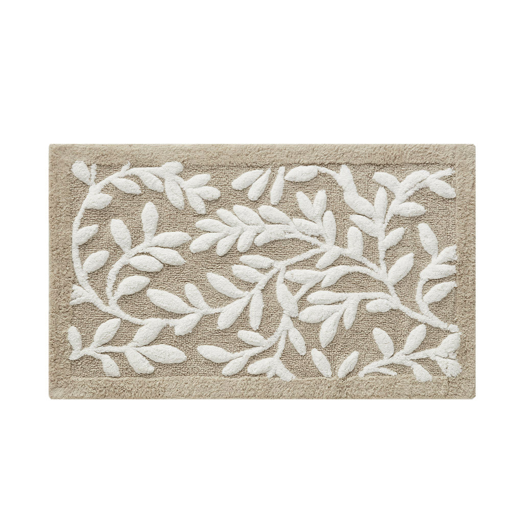 Serene Cotton Tufted Bath Rug - Natural