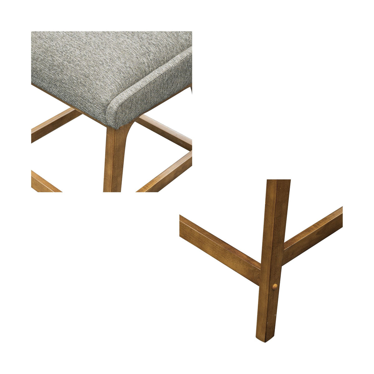 Boomerang Counter Stool - Light Grey
