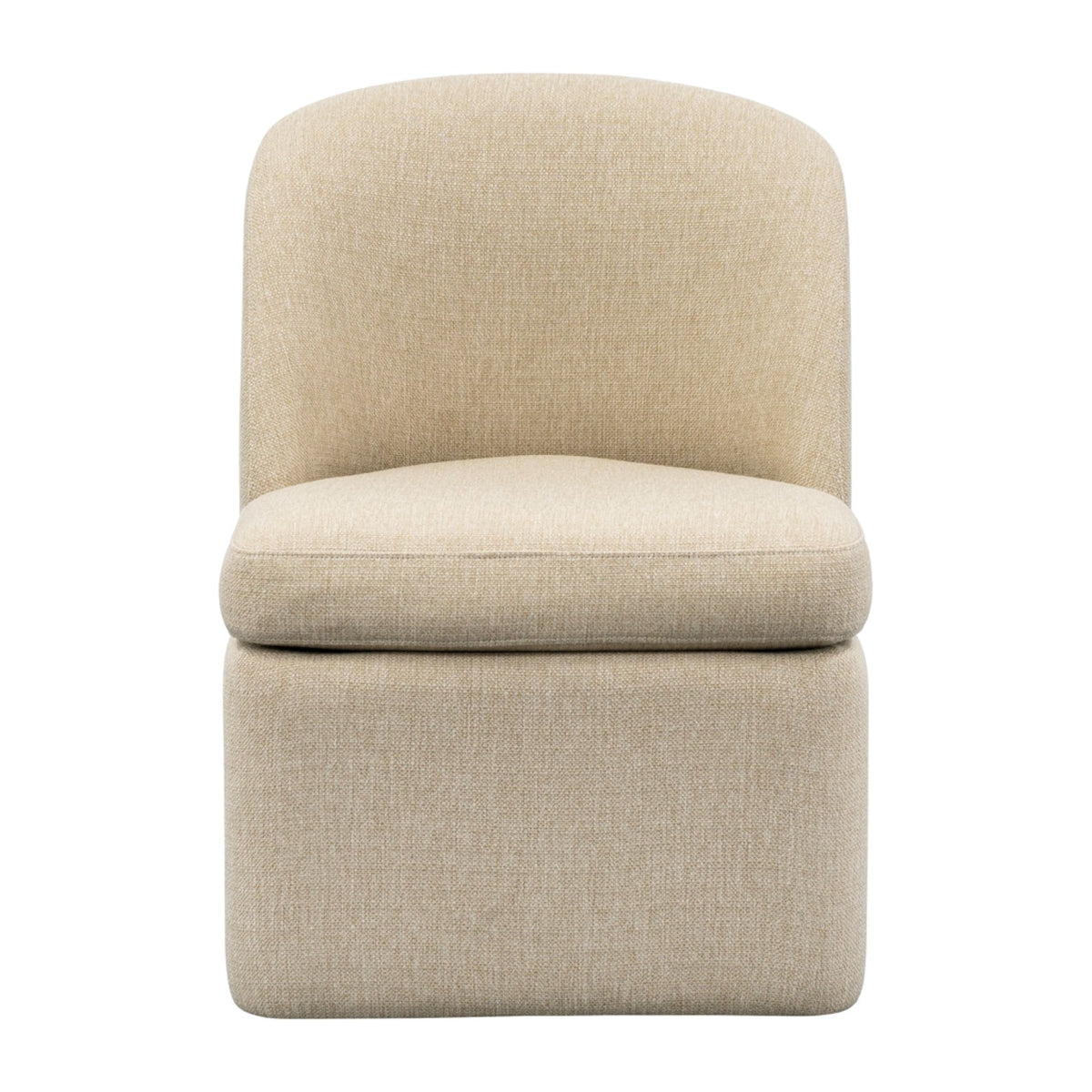 Lyra Dining Chair with castors - Taupe