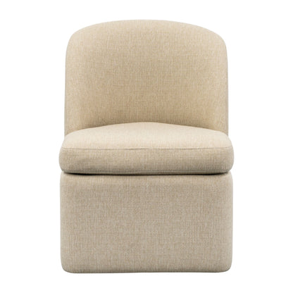 Lyra Dining Chair with castors - Taupe