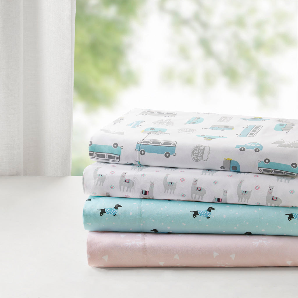 Novelty Printed Sheet Set - Pink Cats