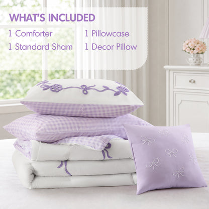Tiffany Comforter Set - Purple