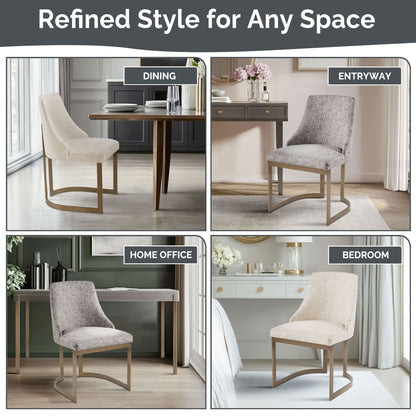 Bryce Upholstered Dining Chair (Set of 2) - Cream