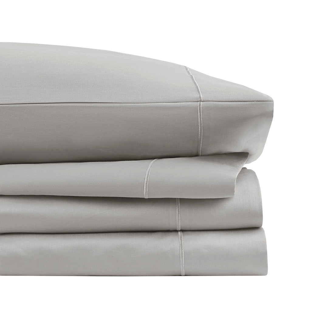 600 Thread Count Pima Cotton Sheet Set - Light Grey