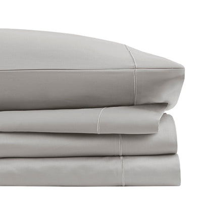 600 Thread Count Pima Cotton Sheet Set - Light Grey
