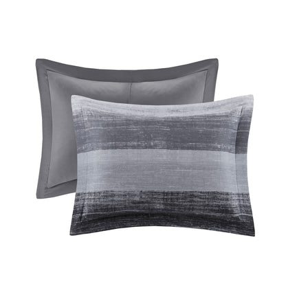 Saben Comforter Set with Cotton Bed Sheets - Black