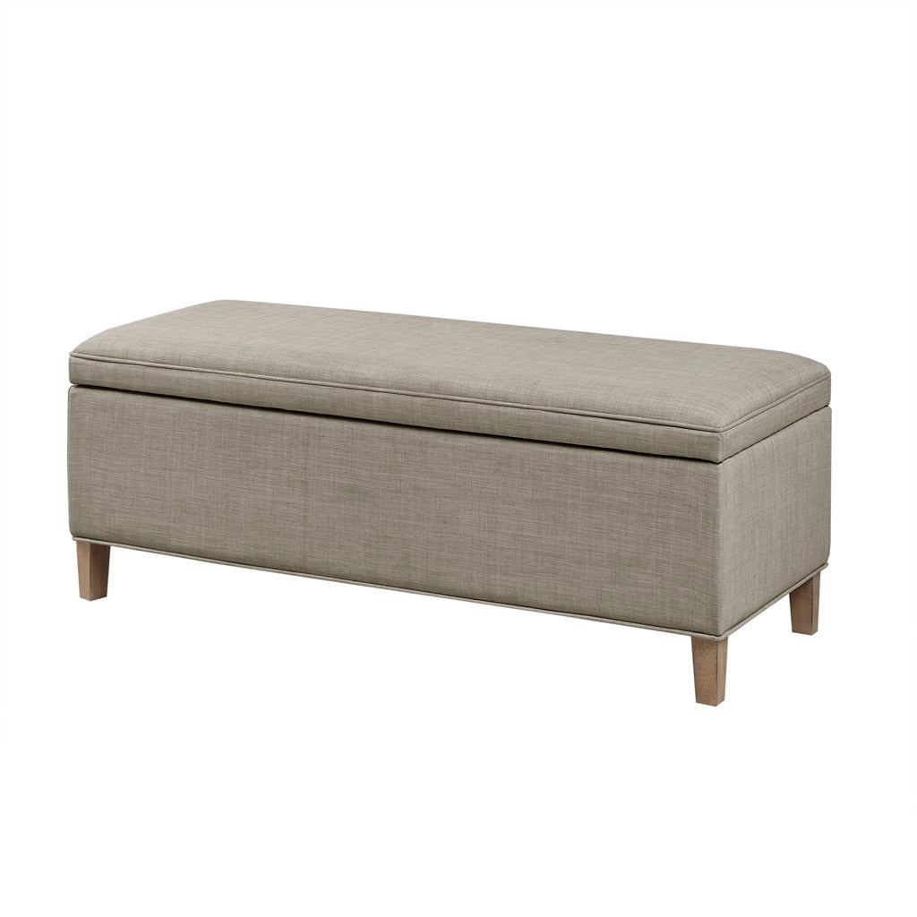 Caymus Rectangular Soft Close Storage Bench - Light Grey