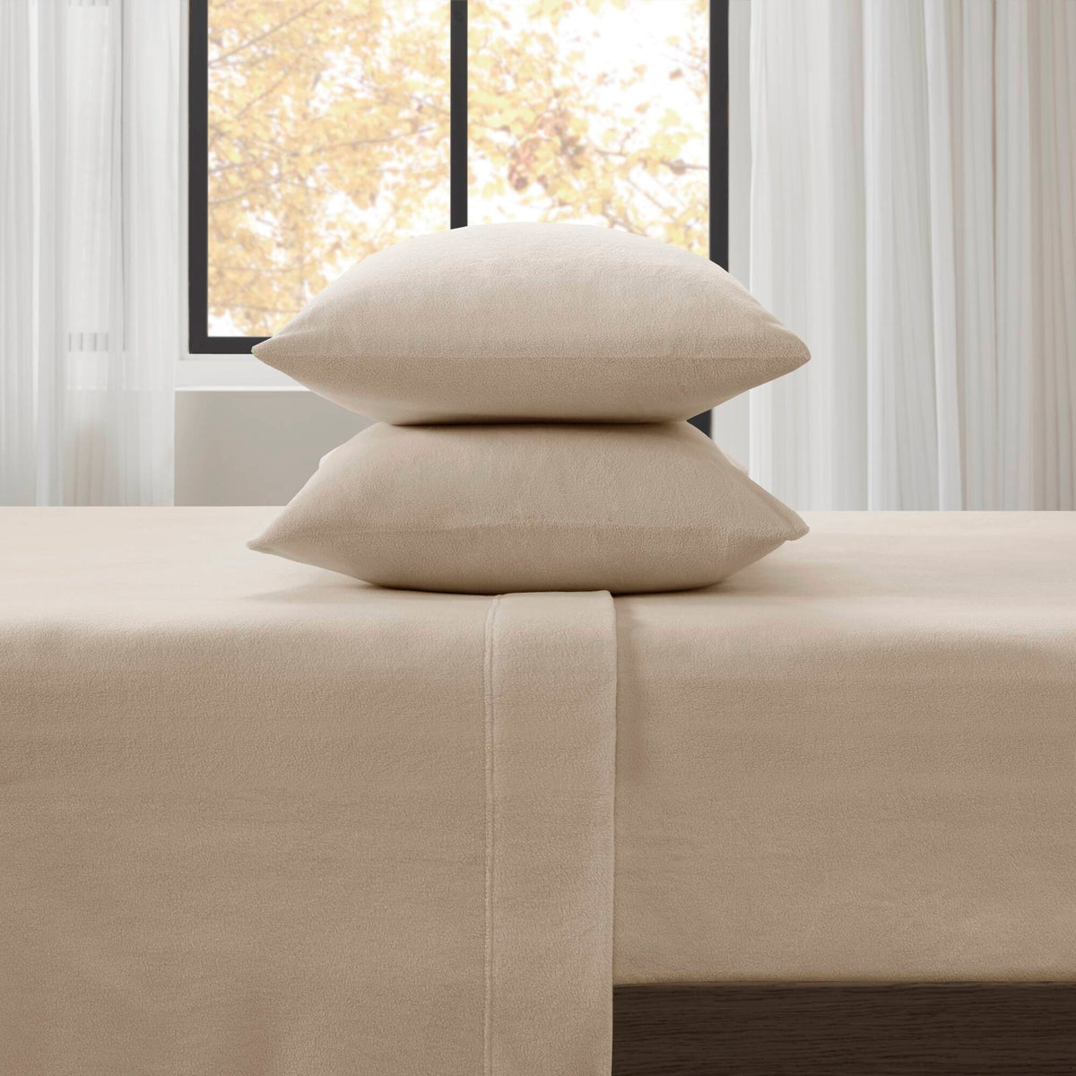 Micro Fleece Sheet Set - Khaki