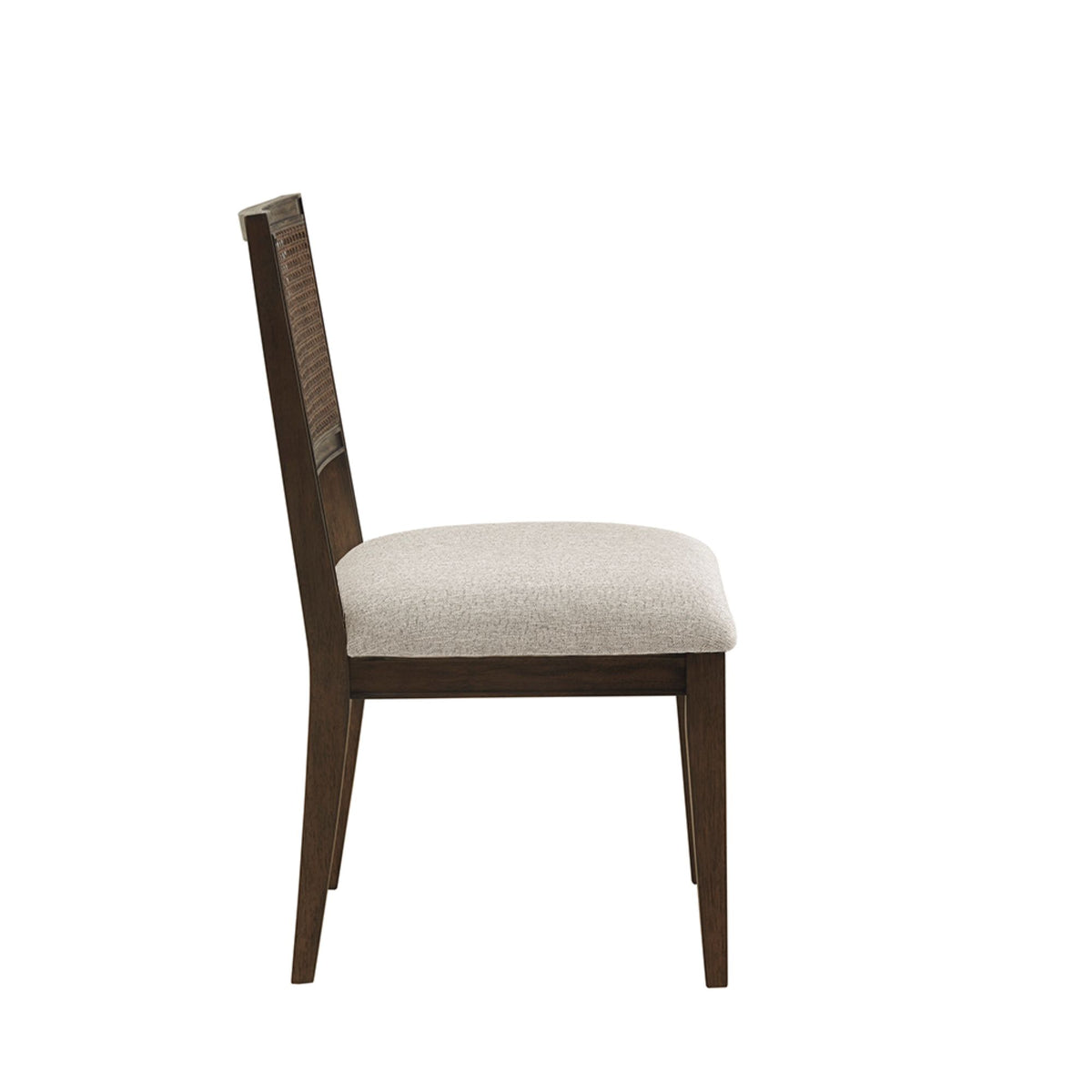 Kelly Rattan & Wood Dining Chair Set of 2 - Brown