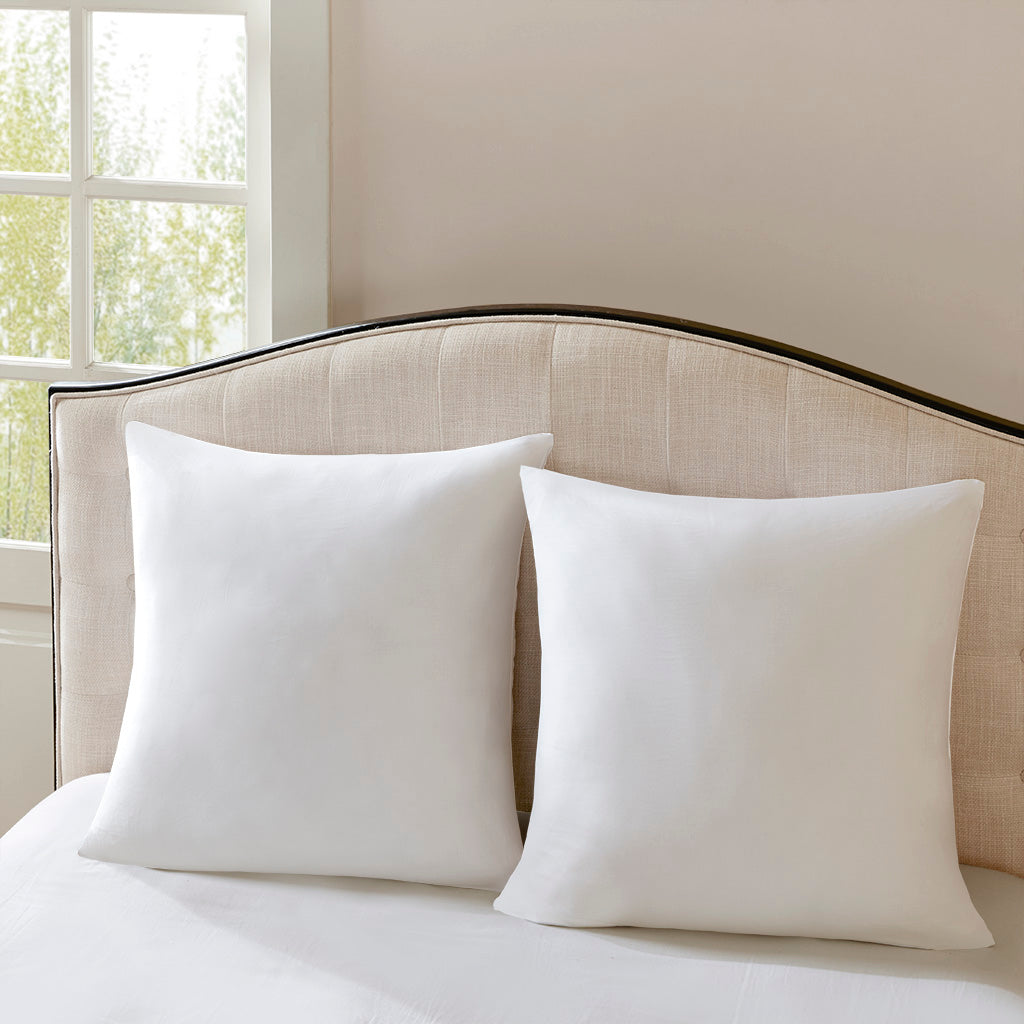 Cotton Sateen Euro Pillow - White
