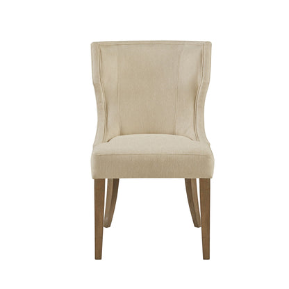 Carson Upholstered Wingback Dining Chair - Cream