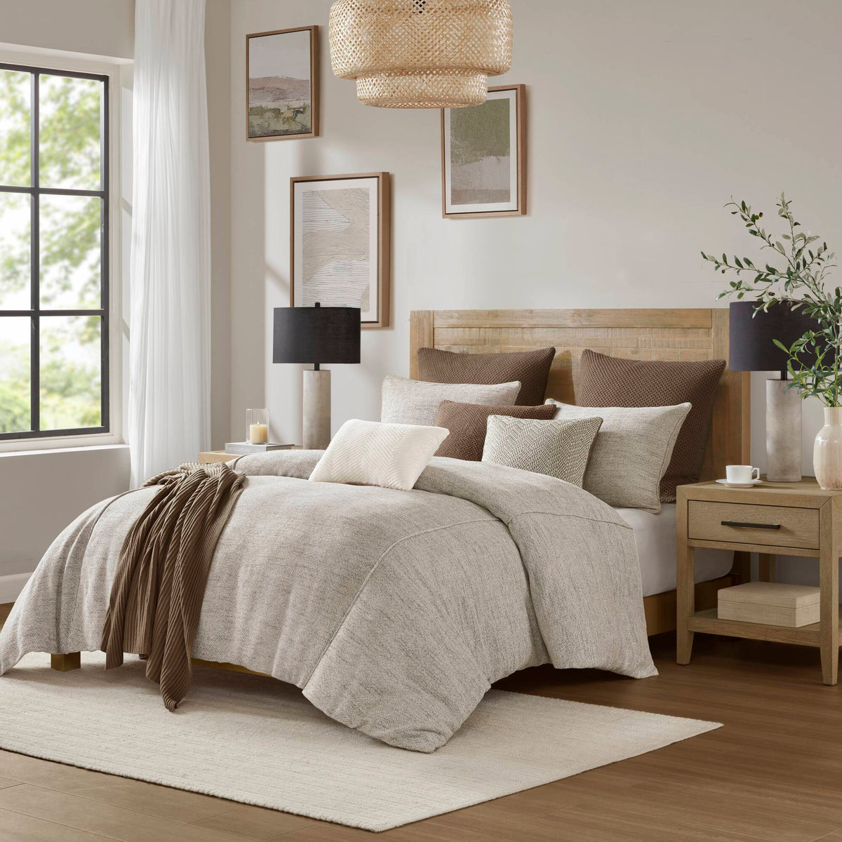 Chapman Comforter Set - Neutral Ivory