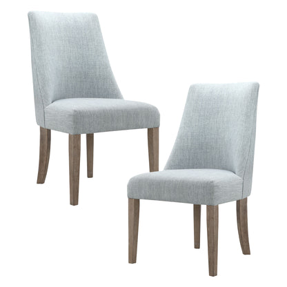 Winfield Upholstered Dining chair Set of 2 - Light Blue