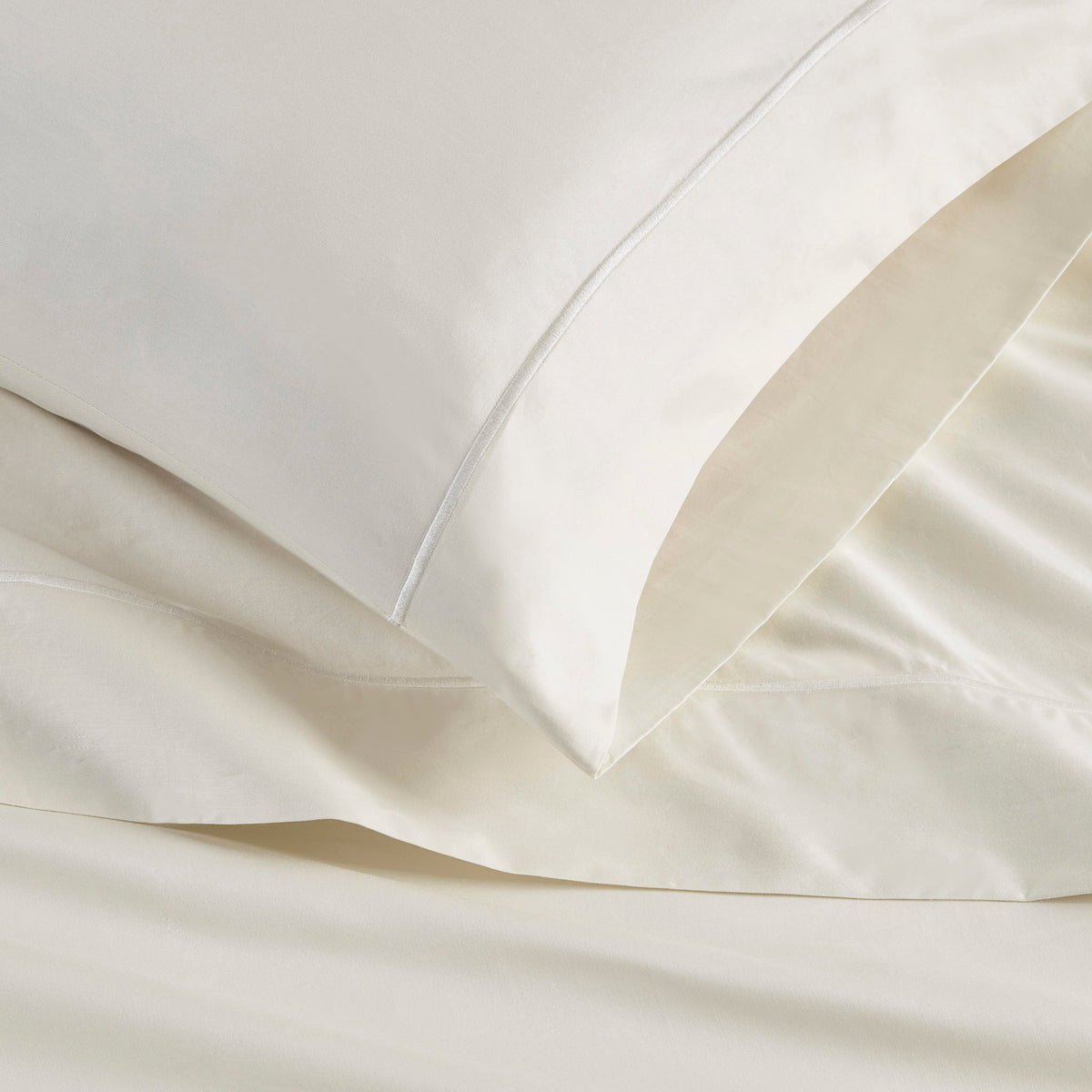 Luxury Egyptian 500TC Cotton Pillowcases - Ivory