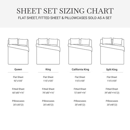 Elina Supima Cotton Sheet Set - Grey