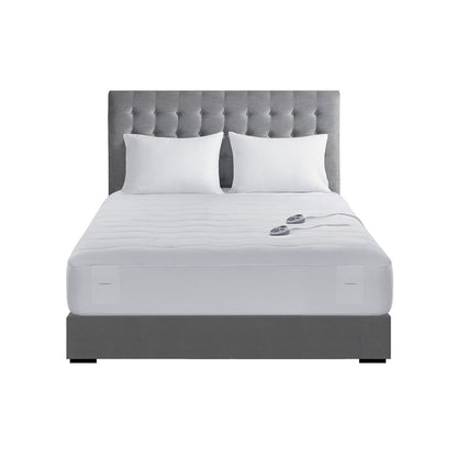 Plush Heated Mattress Pad - White