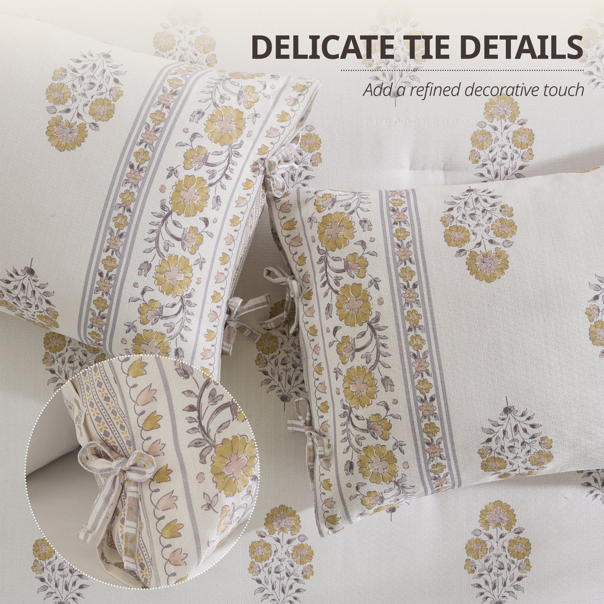 Thalia Comforter Set - Blush/Gold