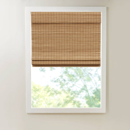 Eastfield Bamboo Light Filtering Roman Shade 64"L - Neutral