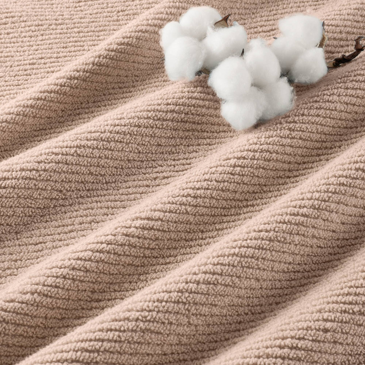 Diagonal Ribbed - Beige