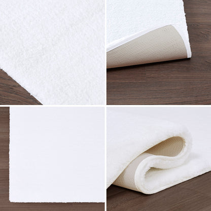Marshmallow Bath Rug Collection - White