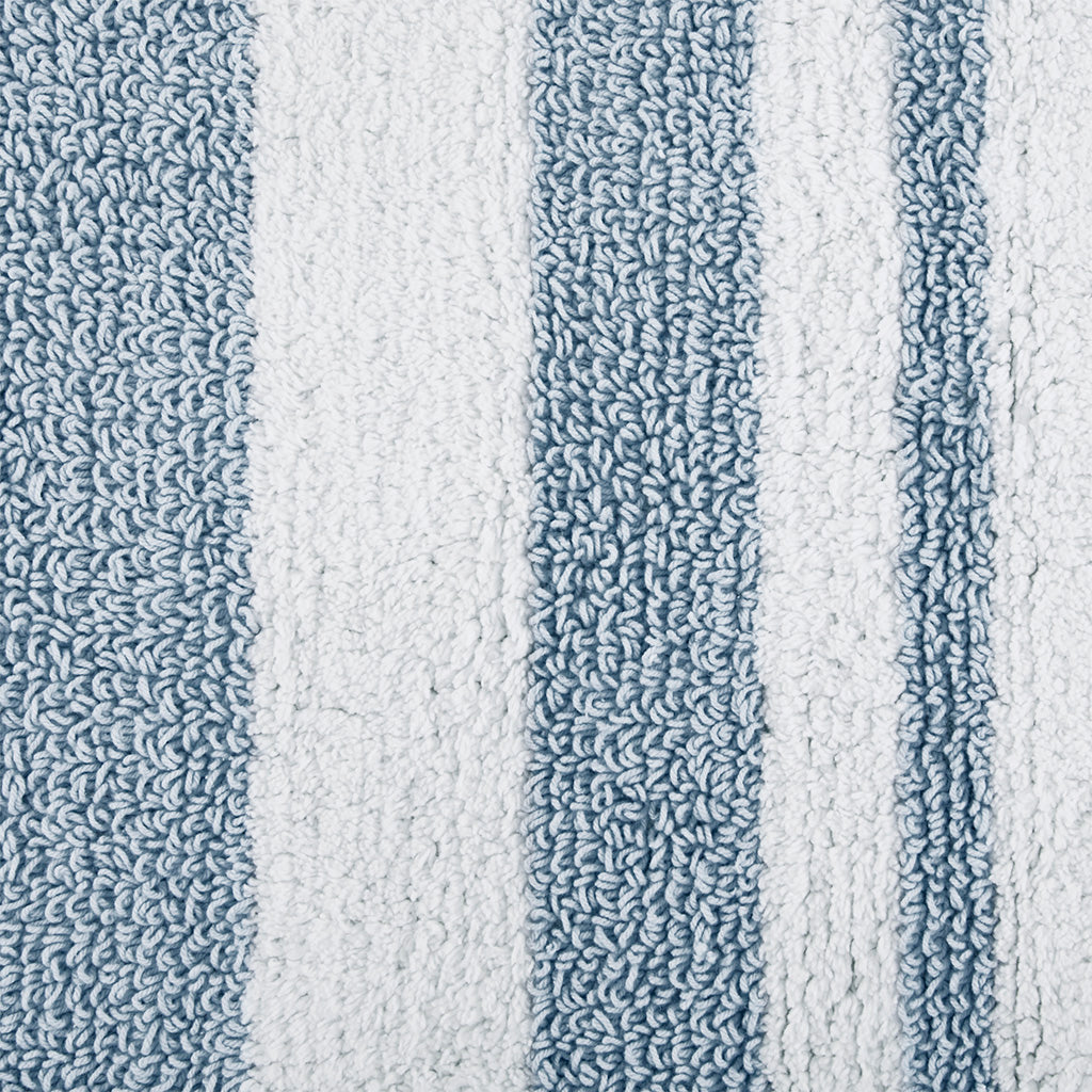 Spa Cotton Reversible Bath Rug - Blue
