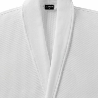 Waffle Velour Luxury Bath Robe - White