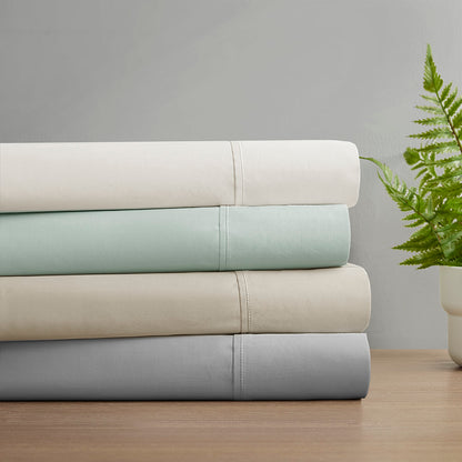 300 Thread Count 100% Organic Cotton Deep Pocket Sheet Set - Ivory