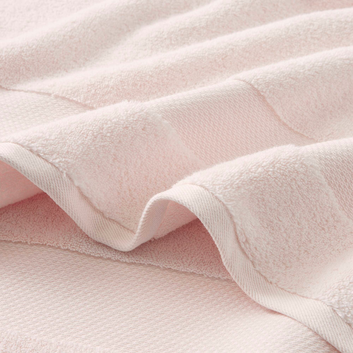 Turkish Cotton 6 Piece Bath Towel Set - Blush