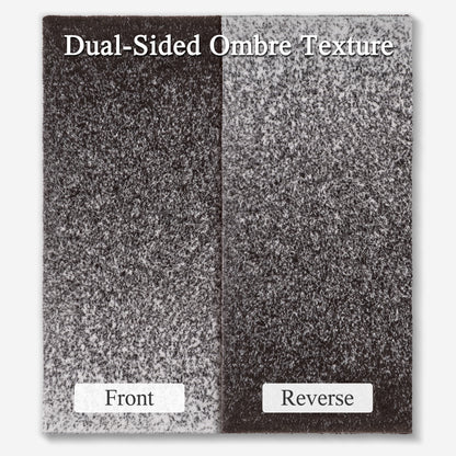Ombre Knit Fur Throw - Brown Ombre