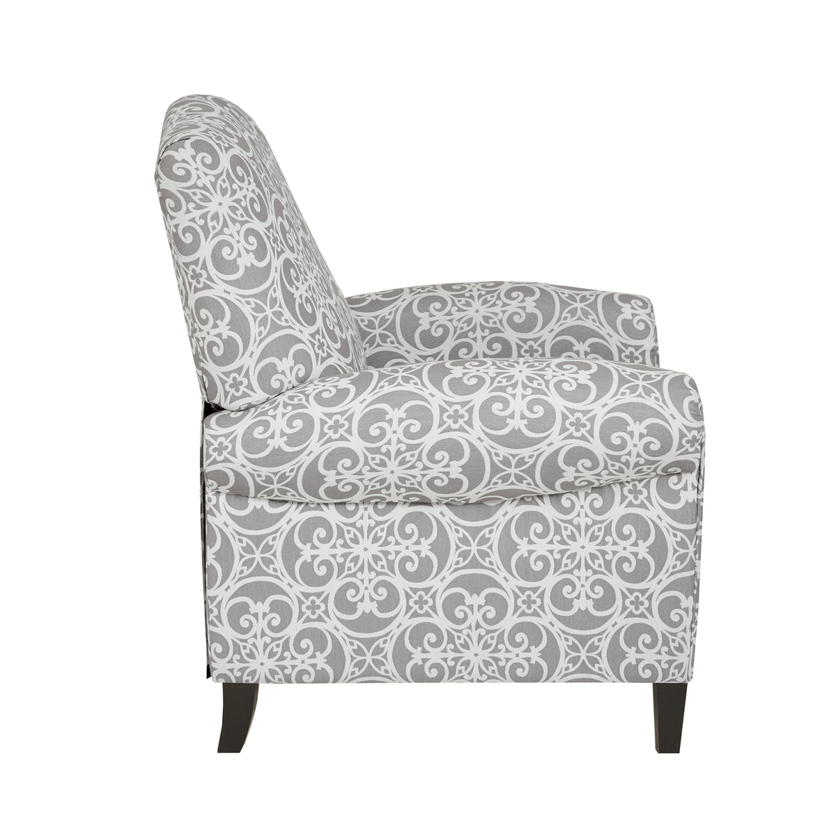 Kirby Push Back Recliner - Grey