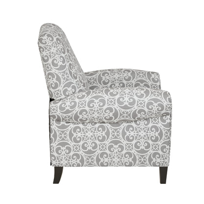 Kirby Push Back Recliner - Grey