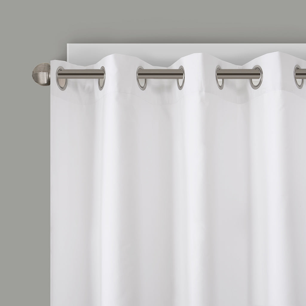 Olivia Printed Total Blackout Curtain Panel - Blue