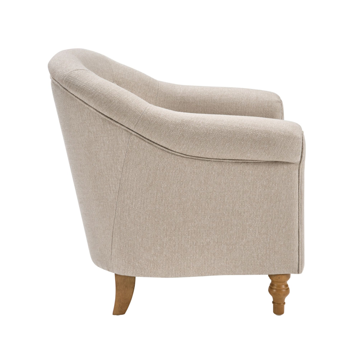 Fayette Tufted Accent Arm Chair - Natural