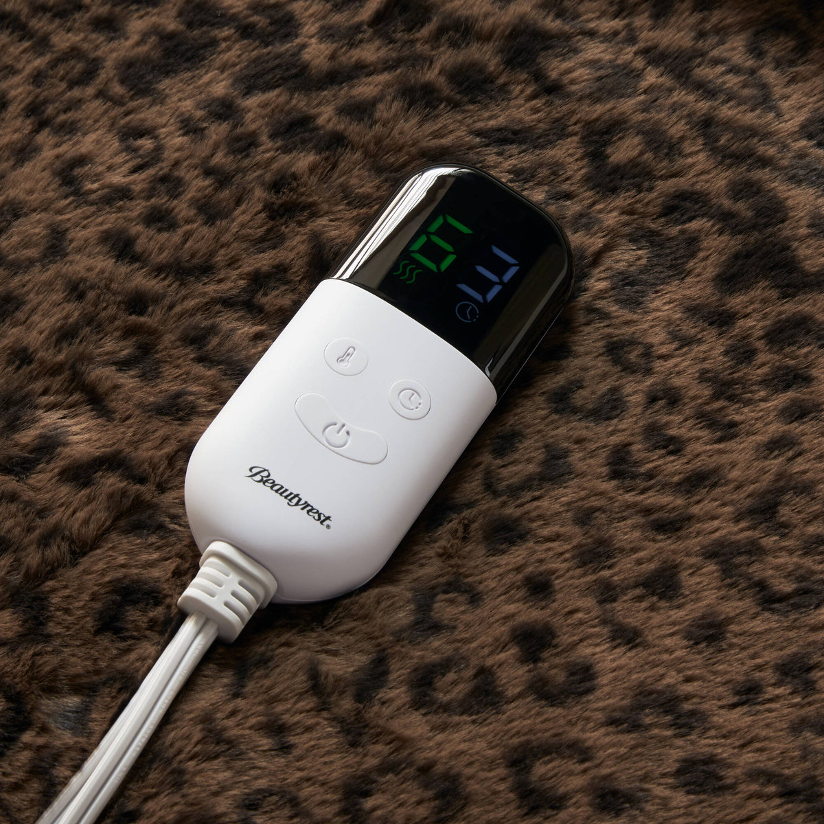 Heated Zuri Luxe Heated Throw - Leopard