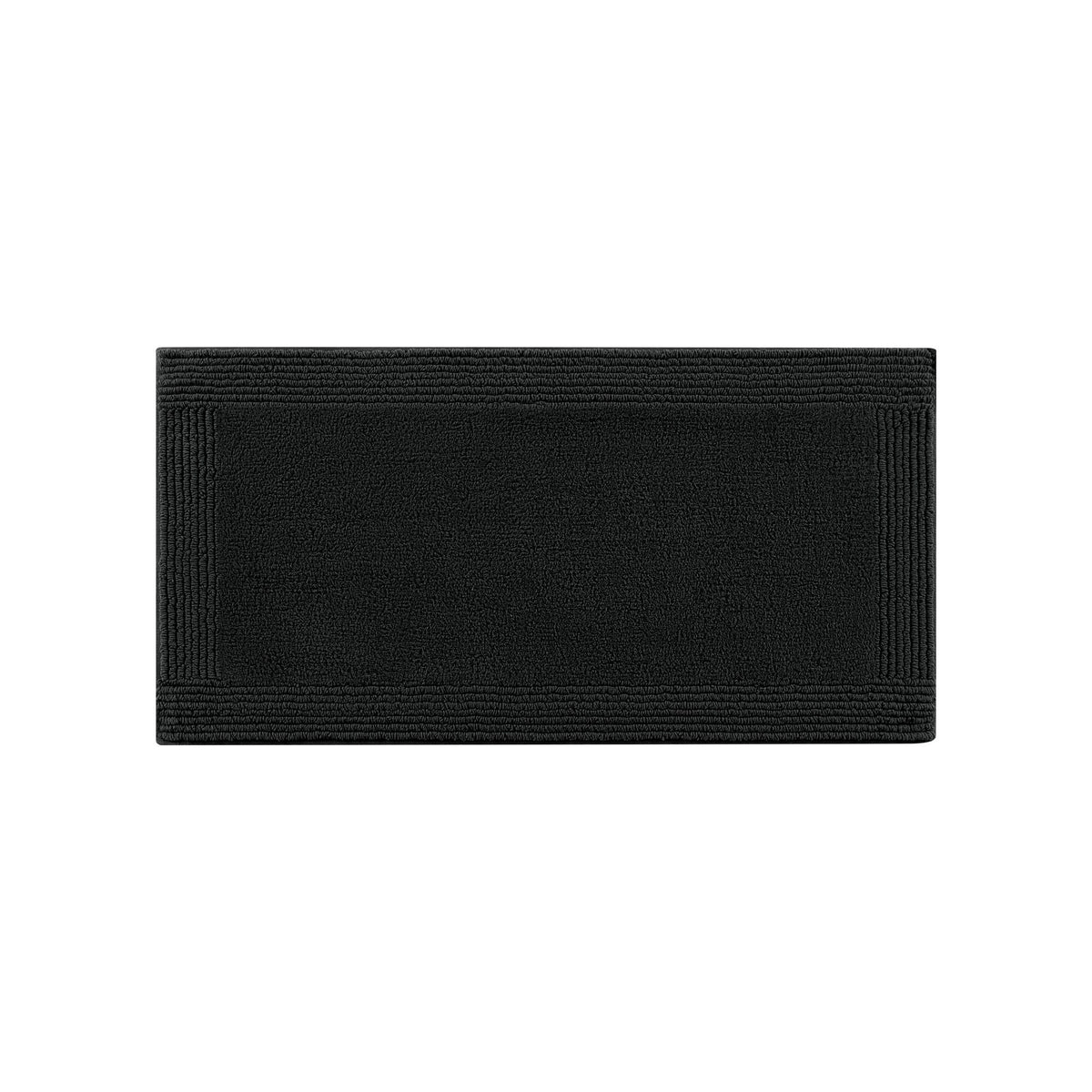 Splendor 100% Cotton Tufted 3000 GSM Reversible Bath Rug - Black
