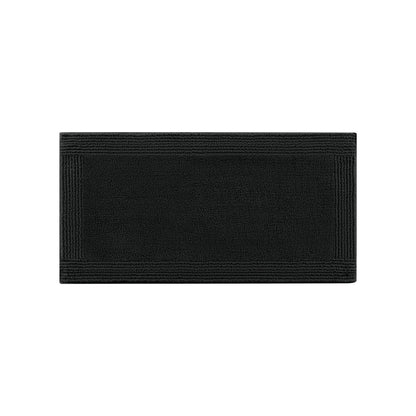 Splendor 100% Cotton Tufted 3000 GSM Reversible Bath Rug - Black