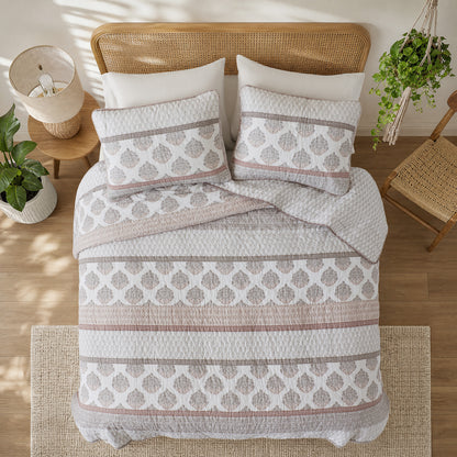 Surya Quilt Set - Clay