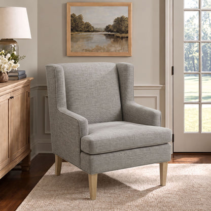 Decker Wingback Armchair - Grey